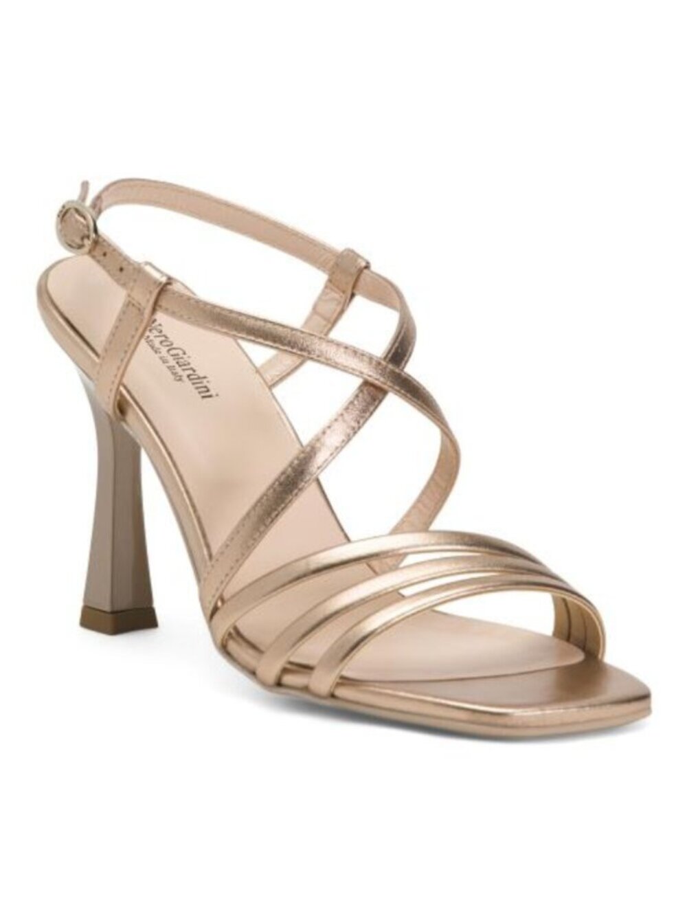 NEROGIARDINI Made In Italy Leather Heeled Sandals